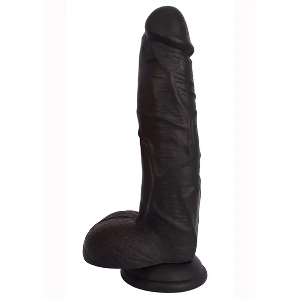 Jock Realistic Dildo with Balls 9in – Black