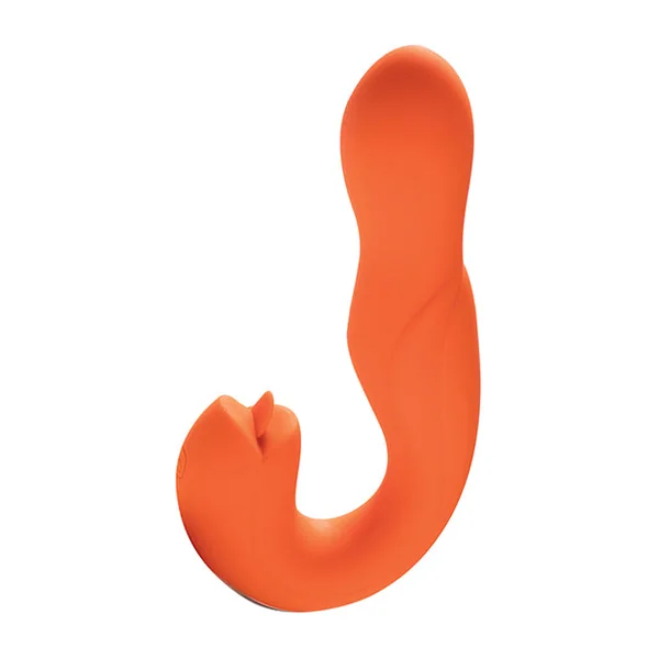 Joi Pro Rotating Head G-spot Vibrator & Clit Licker W/remote - Orange