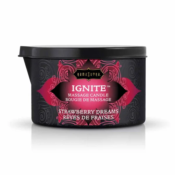 Kama Sutra – Ignite Massage Candle 6oz – Strawberry Dreams
