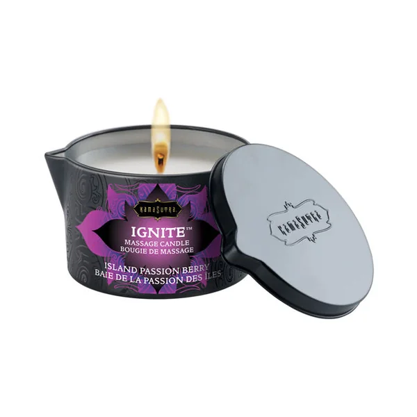 Kama Sutra Ignite Massage Candle - Island Passion Berry