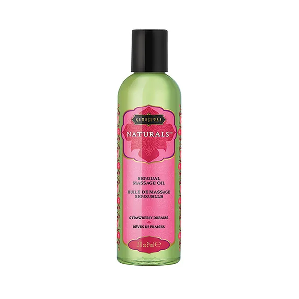 Kama Sutra Naturals Massage Oil - 2 Oz Strawberry Dreams