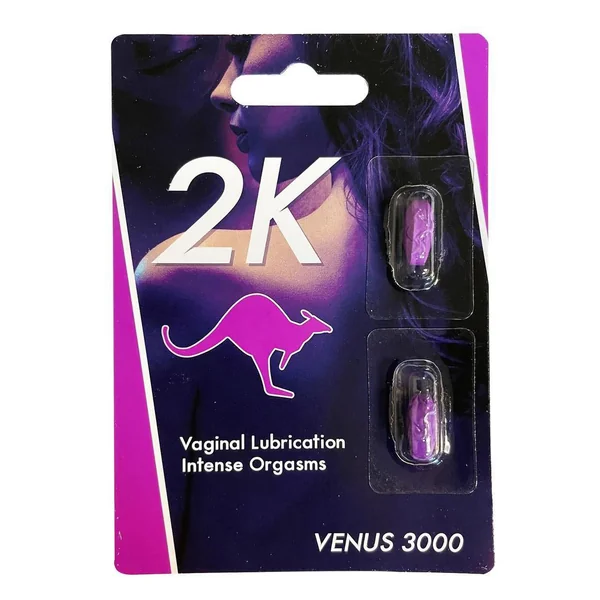 Kangaroo 2k - Violet - Venus 3000 Her 30 Count Display - 2ct Blister