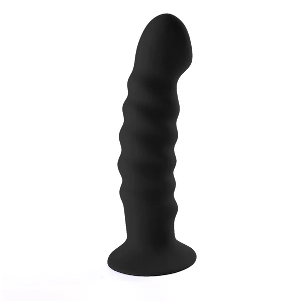 Kendall Silicone Dong Swirled Satin Finish - Black