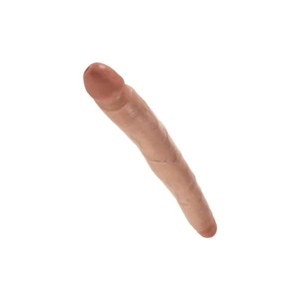 KING COCK 12 IN SLIM DOUBLE DILDO TAN