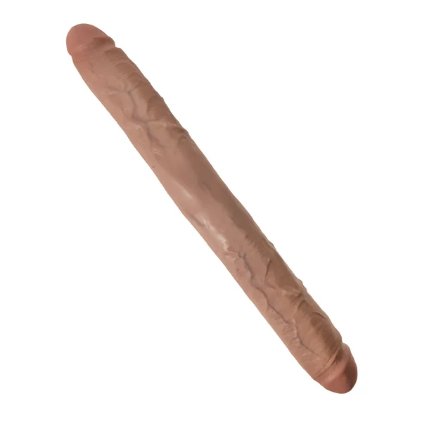 King Cock 16 Inch Thick Double Dildo - Tan