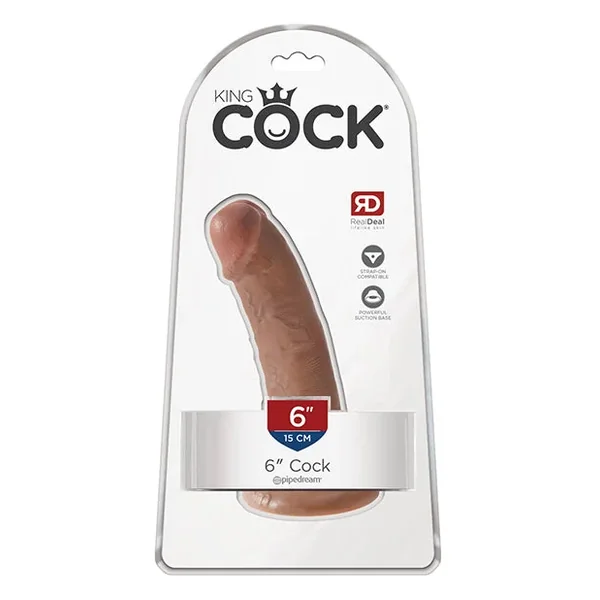 King Cock 6″ Cock – Tan