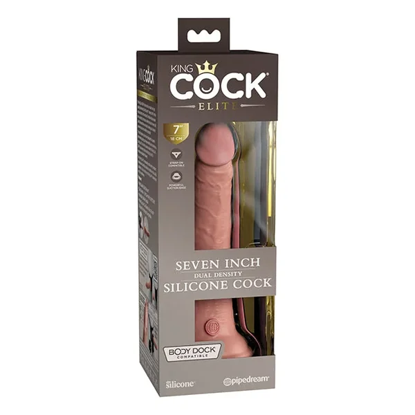 King Cock Elite 7″ Dual Density Silicone Cock
