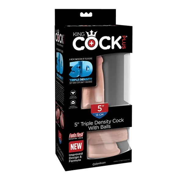 King Cock Plus 5" Triple Density W/balls