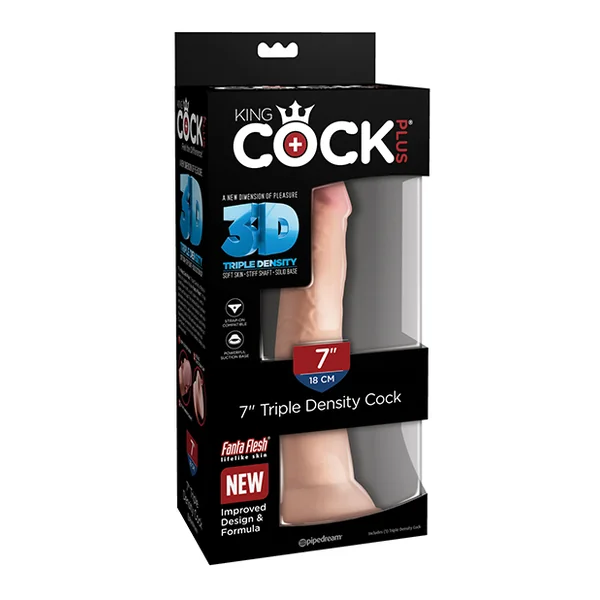 KING COCK PLUS 7 IN TRIPLE DENSITY COCK LIGHT