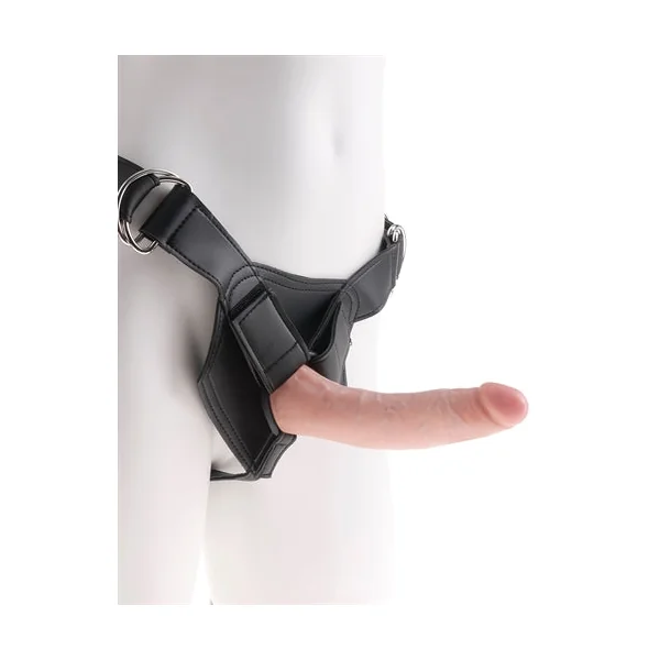 King Cock Strap on Harness With 7 Inch Cock - Flesh