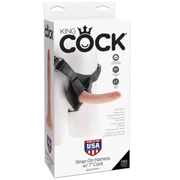 "King Cock Strap-on Harness W/7"" Cock"