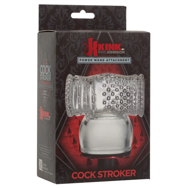 Kink Wand Cock Stroker Attach. - Clear