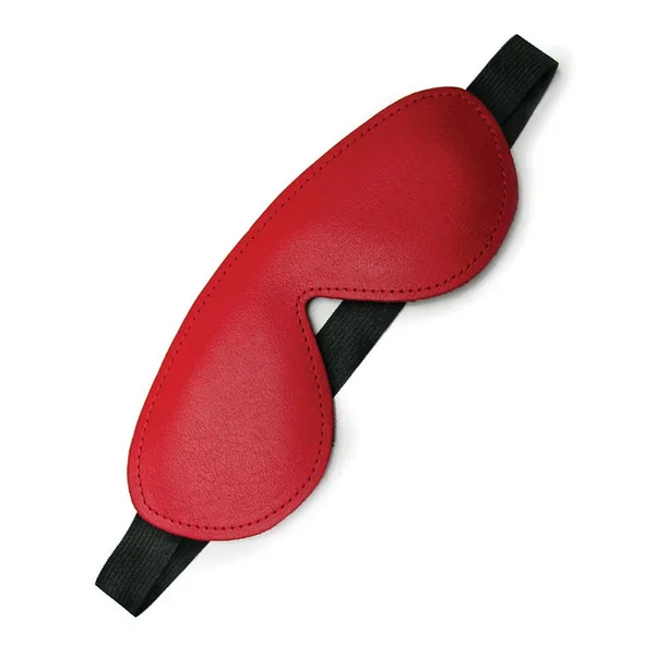 Kinklab Bondage Basics Padded Leather Blindfold – Red