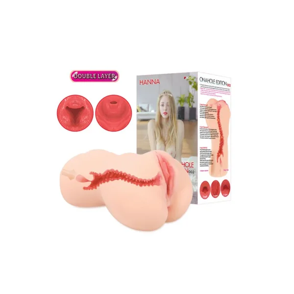 Kokos Hanna Onahole 2 Pussy Masturbator, 18cm, Flesh