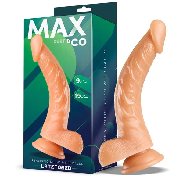Kurt Realistic Dildo with Testicles Flesh 9,4 – 24 cm
