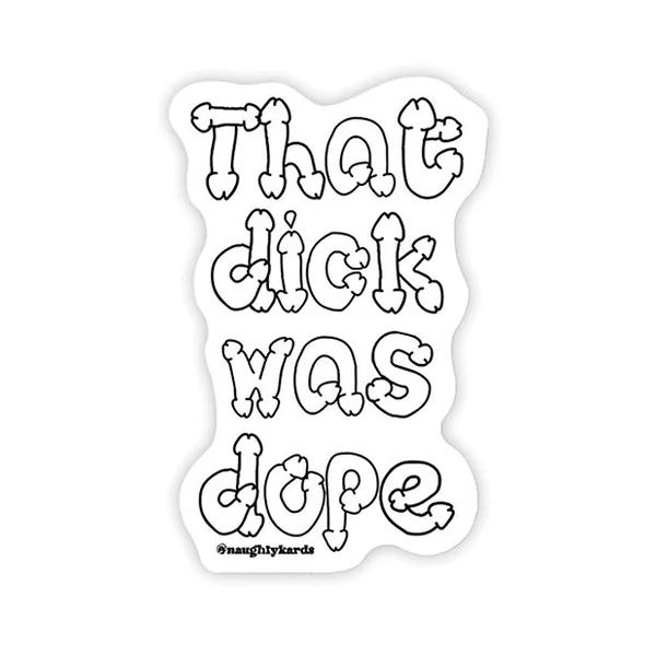 Kush Kards Dope Dick Sticker