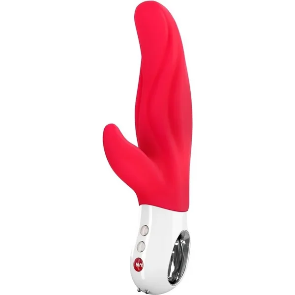 Lady Bi Silicone Dual Action Rabbit Vibrator – India Red