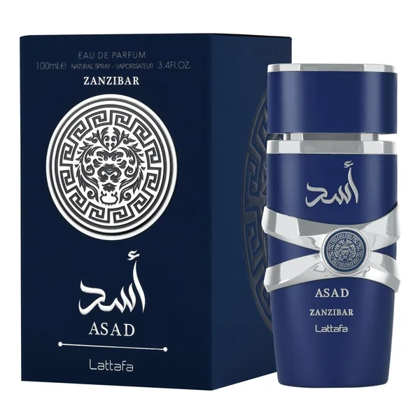 Lattafa Asad Zanzibar for Men Eau de Parfum Spray. 3.4 Ouncei