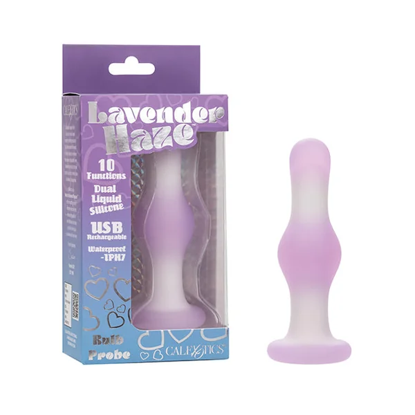 Lavender Haze Bulb Anal Probe - Lavender/White