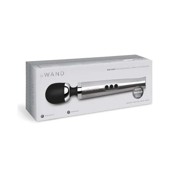 Le Wand Die Cast Rechargeable Massager - Silver