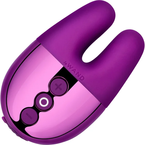 Le Wand Double Vibe Waterproof Rechargeable Silicone Vibrator - Dark Cherry