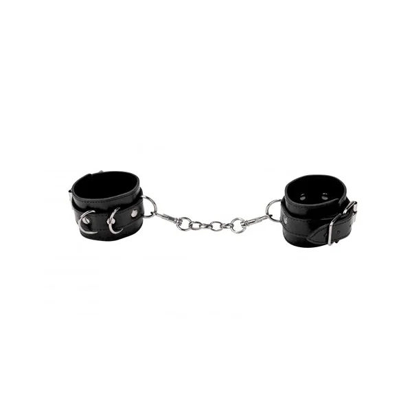 Leather Cuffs for Hands and Ankles - Black