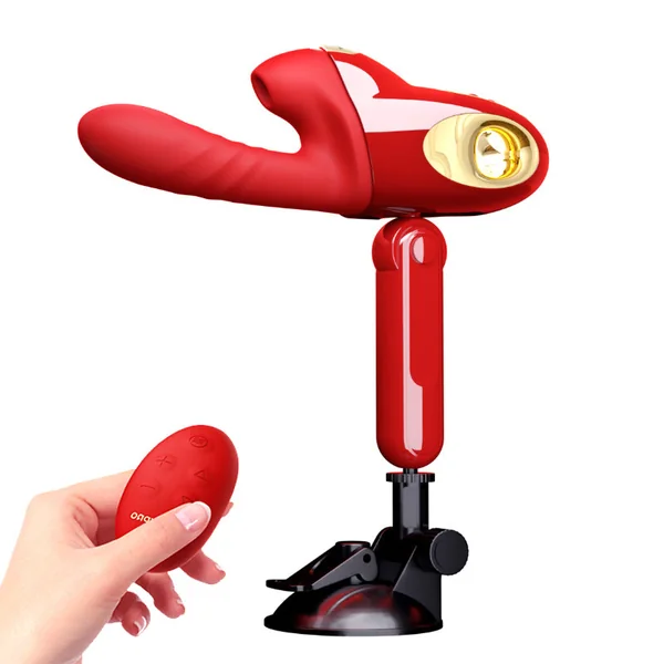 Leten 3rd Generation Thrusting Heating Dildo Machine WIth Handsfree Cup Suction Vibrator For her