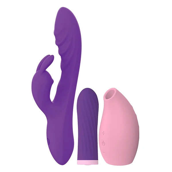 Leto Trio Bliss Clitoral Suction & Vibrating 3-Piece Kit