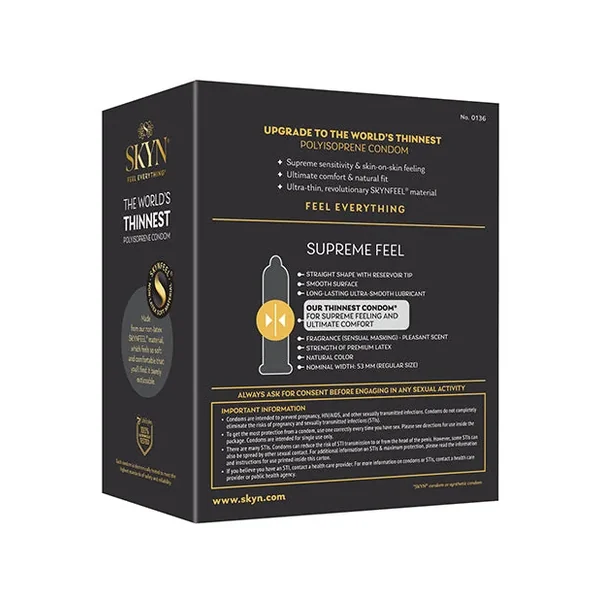 Lifestyles SKYN Supreme Feel Condoms – Pack of 30