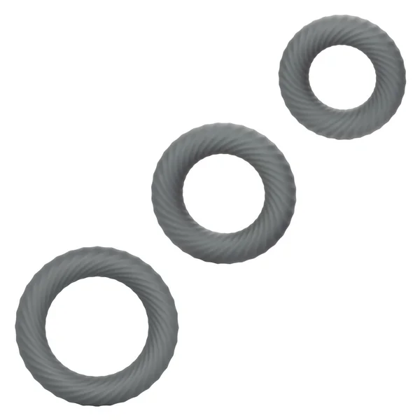 Link Up Ultra-Soft Silicone Ultimate Spiral Cock Ring Set
