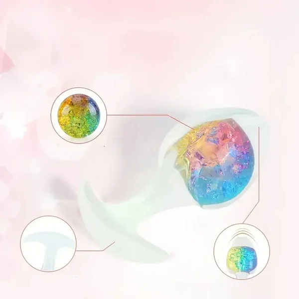 Liquid Silicone Anal Plug Outing SM Flirting Toy Backyard Masturbator