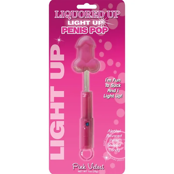 Liquored Up Light-Up Penis Pop – Pink Velvet Flavor