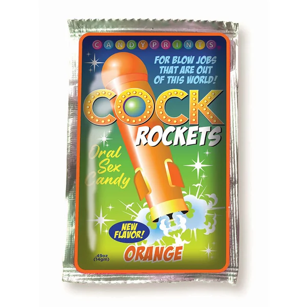 Little Genie – Cock Rockets Oral Sex Candy – Orange