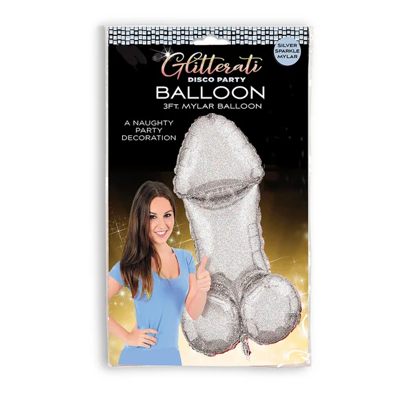 Little Genie – Glitterati Disco Penis Mylar Balloon