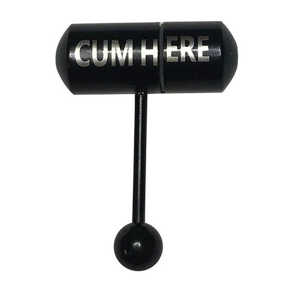 Lix Oral Vibrator Cum Here Tongue Ring - Black