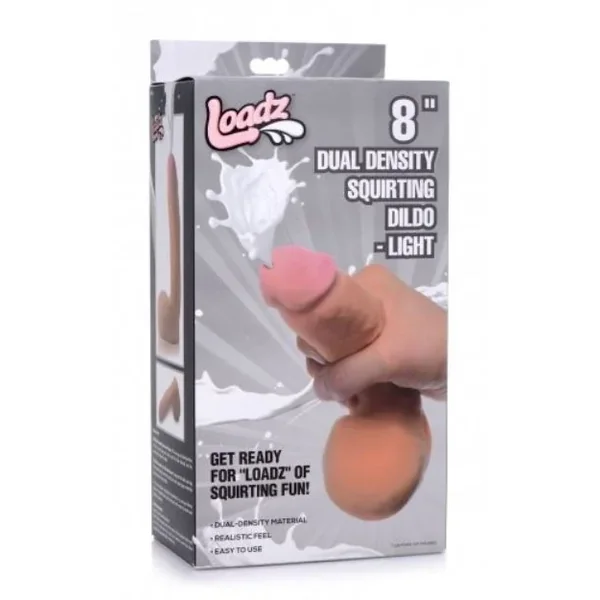 Loadz Squirting Dildo 8.3″ w/ Reservoir in Balls