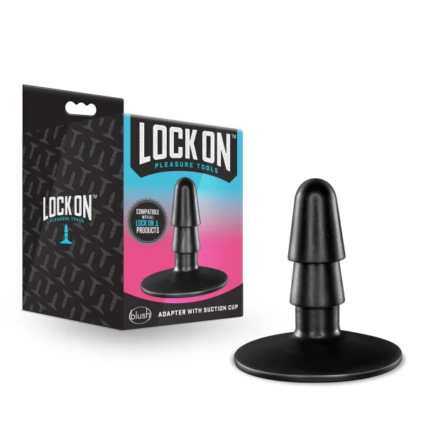 LOCK ON ADAPTER W/ SUCTION CUP BLACK
