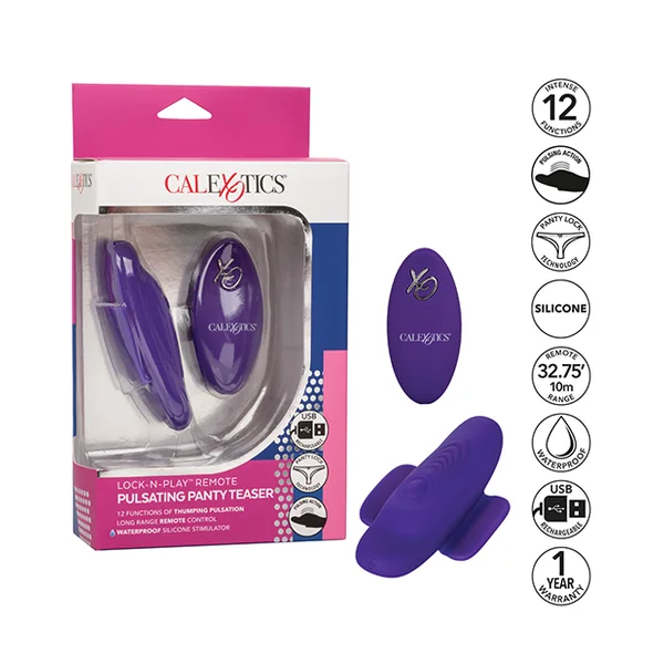 LOCK-N-PLAY REMOTE PULSATING PANTY TEASER