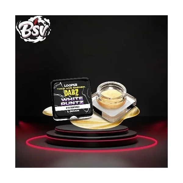 Looper THC-A Live Badder 1g Dabz White Runtz Hybrid