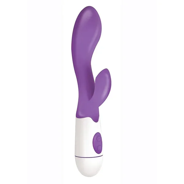 Lotus Sensual Massager #2 Silicone Rabbit Vibrator – Purple/White