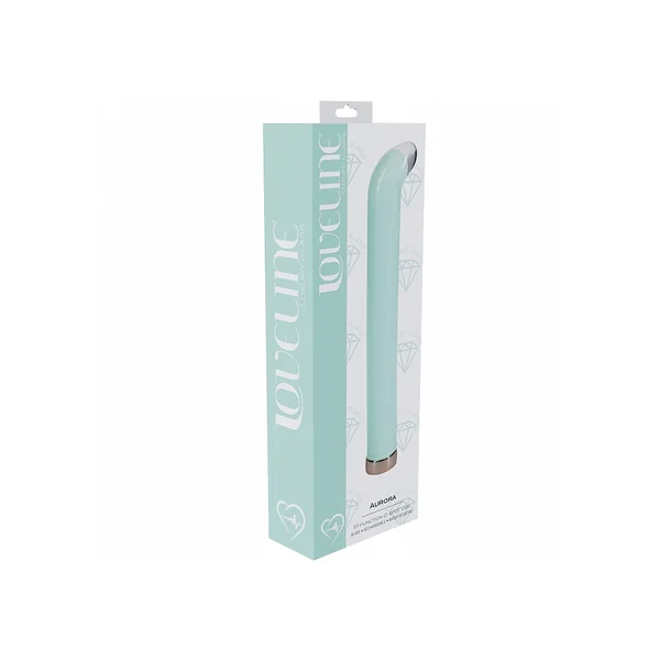 LOVELINE AURORA 6.3 G-SPOT VIBRATOR GLASS GREEN “