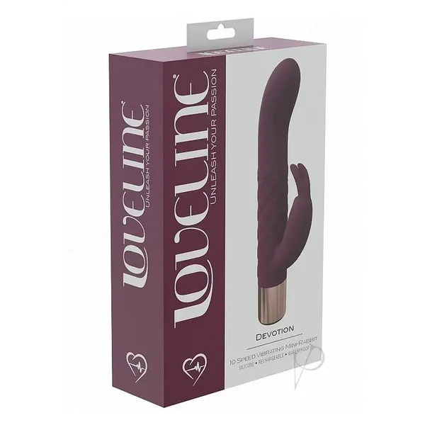 LoveLine Devotion Silicone Rechargeable 10 Speed Mini Rabbit