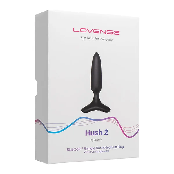 Lovense Hush 2 1" Butt Plug - Black