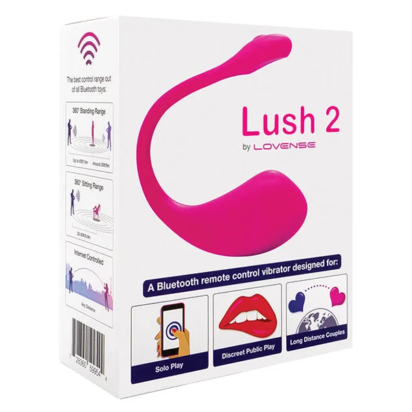 Lovense Lush 2.0 Sound Activated Vibrator - Pink