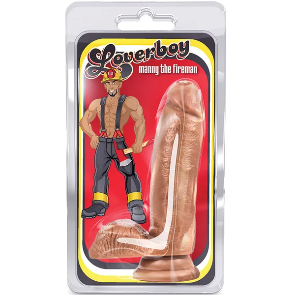 Loverboy Manny The Fireman Realistic Latin 7-Inch Long Dildo With Balls & Suction Cup Base