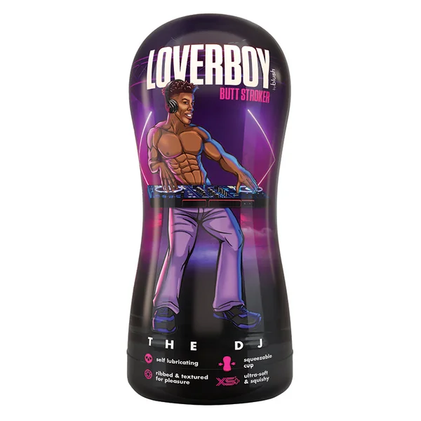 Loverboy The DJ Self Lubricating Realistic Brown Masturbator / Stroker