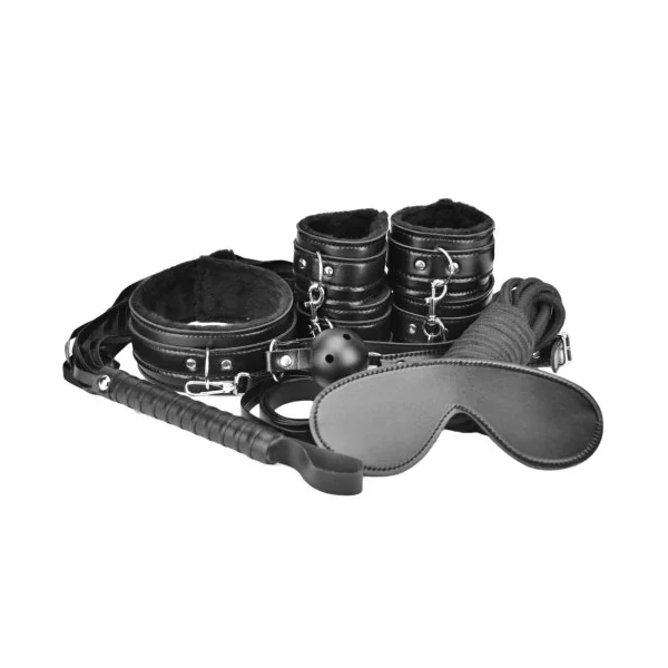 Loving Joy Beginner’s Bondage Kit Black (8 Piece)