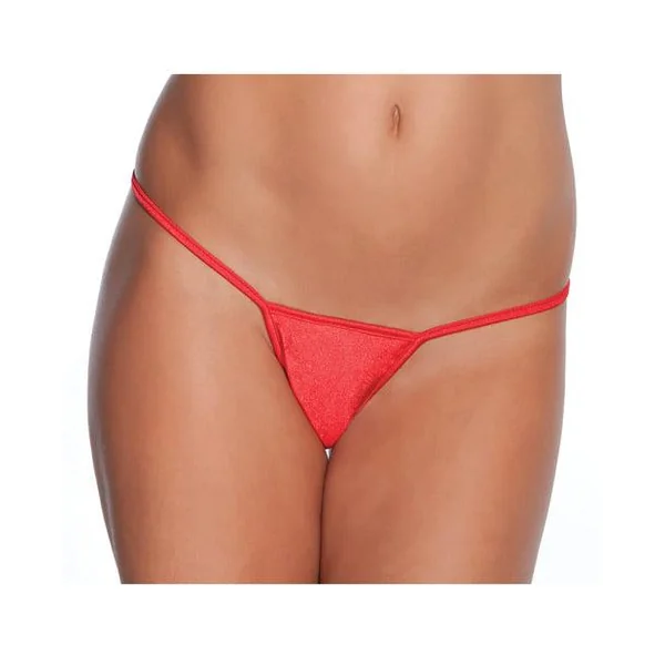 Low Rise Lycra G-string Red Xl
