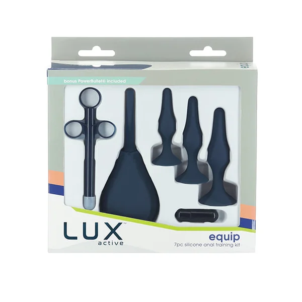 Lux Active Equip Silicone Anal Training Kit - Dark Blue