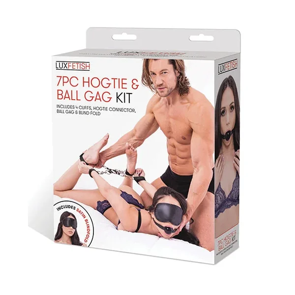 Lux Fetish 7 pc Hogtie & Ball Gag Kit
